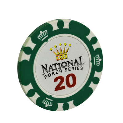 10 gab. Māla Teksasas pokera žetonu kazino monētas Poker 40x3,3 mm Crown Poker Chips Club izklaides spēļu azartspēļu komplekts profesionāls