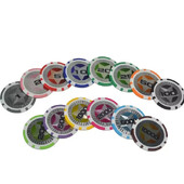 10 PC Texas Poker Professional Baccarat Upscale pokera spēles žetonu komplekts, piederumi, žetoni Pentacle kazino monētas 11,5 g