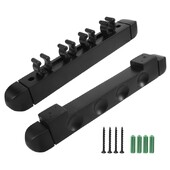 4 skylių sienoje montuojamas kietmedžio biliardo lazdų stovas 6 spaustukais biliardo laikiklio laikiklio priedai