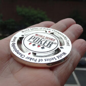 1 gab. Metāla pokera monēta Teksasas pokera žetoni Profesionāli kazino suvenīri kolekcionējami dāvanas spēļu piederumi Pokera karšu aizsargs