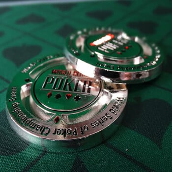 1 τμχ Metal Poker Coin Texas Poker Chips Επαγγελματικά Συλλεκτικά Δώρα Αναμνηστικά Καζίνο Αξεσουάρ παιχνιδιού Προστατευτικό για κάρτες πόκερ