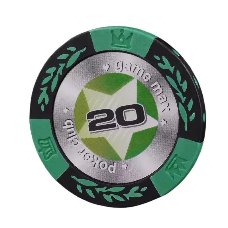 5 gab/partija Baccarat Upscale pokera žetonu komplekts Piederumi Šaha tipa Māla žetoni Pentagram Texas Poker Texas Casino Poker