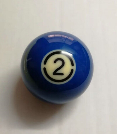 Must Kingkong TV piljardi piljardipall, standardsuurus 2-1/4" ühe palli asendus