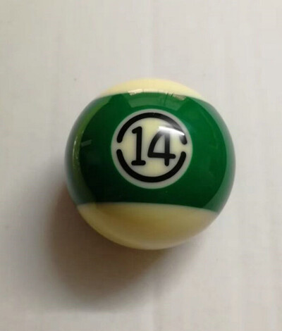 Must Kingkong TV piljardi piljardipall, standardsuurus 2-1/4" ühe palli asendus