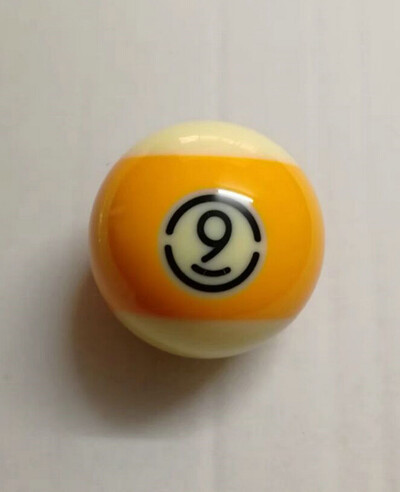 Must Kingkong TV piljardi piljardipall, standardsuurus 2-1/4" ühe palli asendus