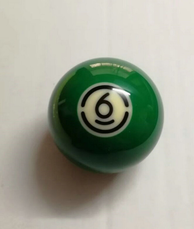 Must Kingkong TV piljardi piljardipall, standardsuurus 2-1/4" ühe palli asendus