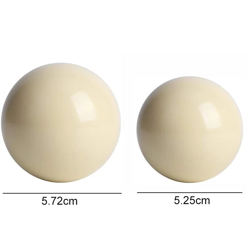 1 vnt. 52,5/57,2 mm standartinis biliardo kamuoliukas su lazda