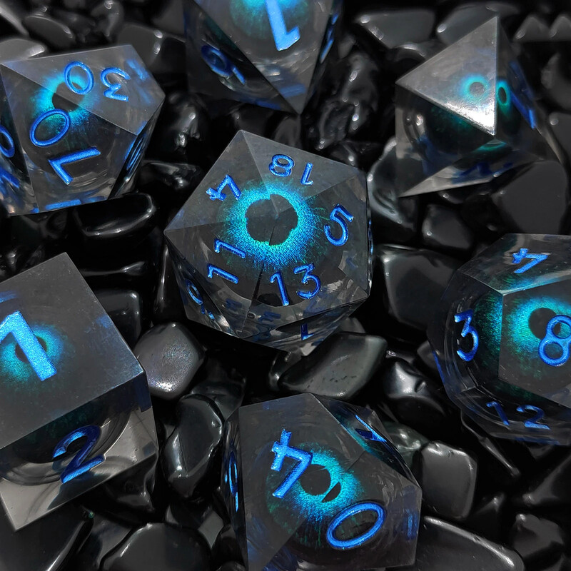 Set de zaruri Dargons Eye cu miezuri lichide mobile Accesorii pentru jocuri de masă pentru jocuri de masă MTG