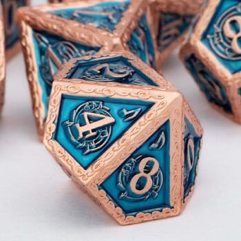 DND Metal Dice Μουσική D&D Dice Dungeon and Dragon Role Playing Games Polyhedral Dice RPG D and D Dice D20 D12 D10 D8 D6 D4