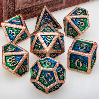 DND Metal Dice Set Glazba D&D Dice Dungeon and Dragon Role Playing Games Polyhedral Dice RPG D i D Dice D20 D12 D10 D8 D6 D4