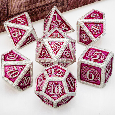 DND Metal Dice Set Glazba D&D Dice Dungeon and Dragon Role Playing Games Polyhedral Dice RPG D i D Dice D20 D12 D10 D8 D6 D4