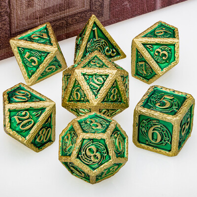 DND Metal Dice Set Glazba D&D Dice Dungeon and Dragon Role Playing Games Polyhedral Dice RPG D i D Dice D20 D12 D10 D8 D6 D4