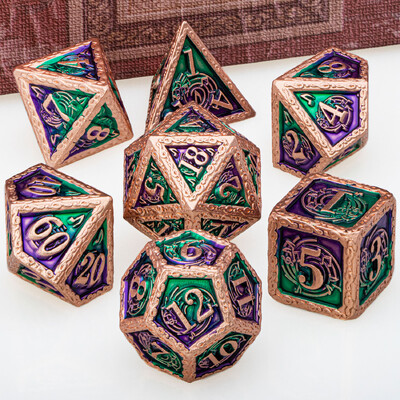 DND Metal Dice Set Glazba D&D Dice Dungeon and Dragon Role Playing Games Polyhedral Dice RPG D i D Dice D20 D12 D10 D8 D6 D4