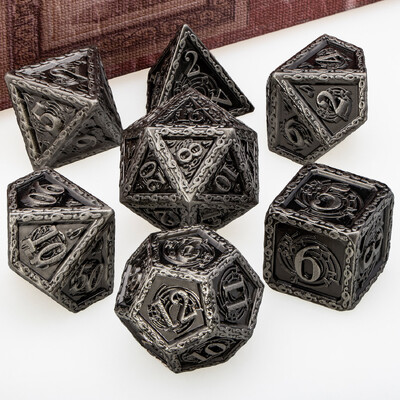 DND Metal Dice Set Glazba D&D Dice Dungeon and Dragon Role Playing Games Polyhedral Dice RPG D i D Dice D20 D12 D10 D8 D6 D4