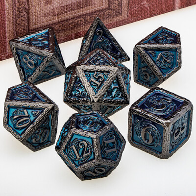 DND Metal Dice Set Glazba D&D Dice Dungeon and Dragon Role Playing Games Polyhedral Dice RPG D i D Dice D20 D12 D10 D8 D6 D4
