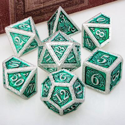 DND Metal Dice Set Glazba D&D Dice Dungeon and Dragon Role Playing Games Polyhedral Dice RPG D i D Dice D20 D12 D10 D8 D6 D4