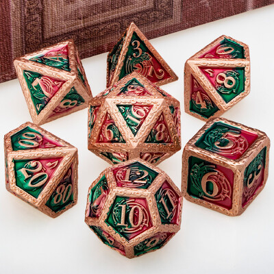 DND Metal Dice Set Glazba D&D Dice Dungeon and Dragon Role Playing Games Polyhedral Dice RPG D i D Dice D20 D12 D10 D8 D6 D4
