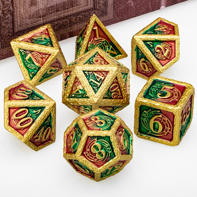 DND Metal Dice Set Glazba D&D Dice Dungeon and Dragon Role Playing Games Polyhedral Dice RPG D i D Dice D20 D12 D10 D8 D6 D4