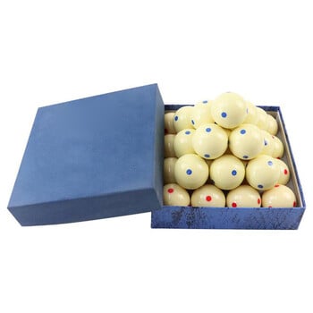 Professional Cue Ball Spot Measle Pool Μπάλες προπόνησης μπιλιάρδου Μπλε/Κόκκινο 6 Dot Spot Pool Standard 2-1/4 ιντσών