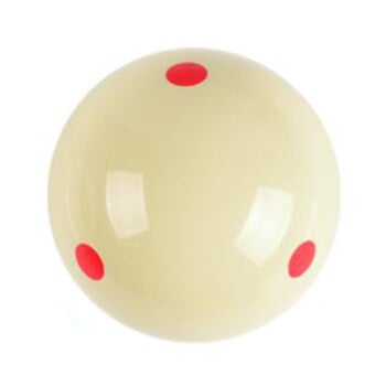 Professional Cue Ball Spot Measle Pool Μπάλες προπόνησης μπιλιάρδου Μπλε/Κόκκινο 6 Dot Spot Pool Standard 2-1/4 ιντσών