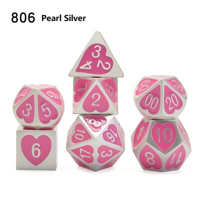 Novo dolazak 7kom/Set DND set kockica dados rpg dobbelstenen dados rol poliedarske kockice metalne kockice d4 - d20