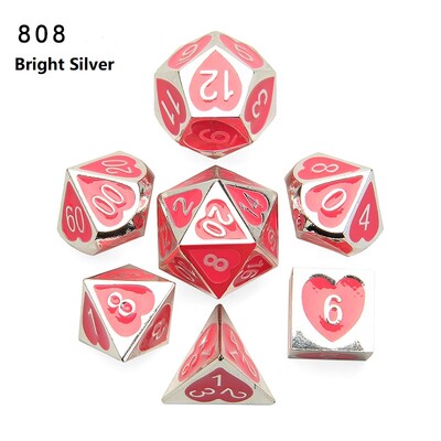 Novo dolazak 7kom/Set DND set kockica dados rpg dobbelstenen dados rol poliedarske kockice metalne kockice d4 - d20