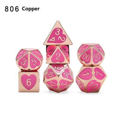 Novo dolazak 7kom/Set DND set kockica dados rpg dobbelstenen dados rol poliedarske kockice metalne kockice d4 - d20