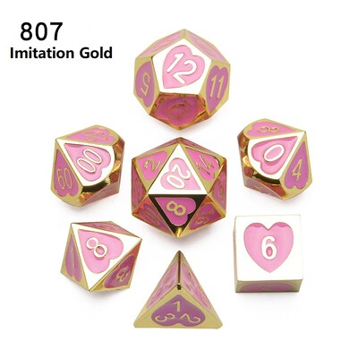 Novo dolazak 7kom/Set DND set kockica dados rpg dobbelstenen dados rol poliedarske kockice metalne kockice d4 - d20