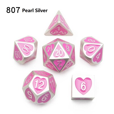Novo dolazak 7kom/Set DND set kockica dados rpg dobbelstenen dados rol poliedarske kockice metalne kockice d4 - d20