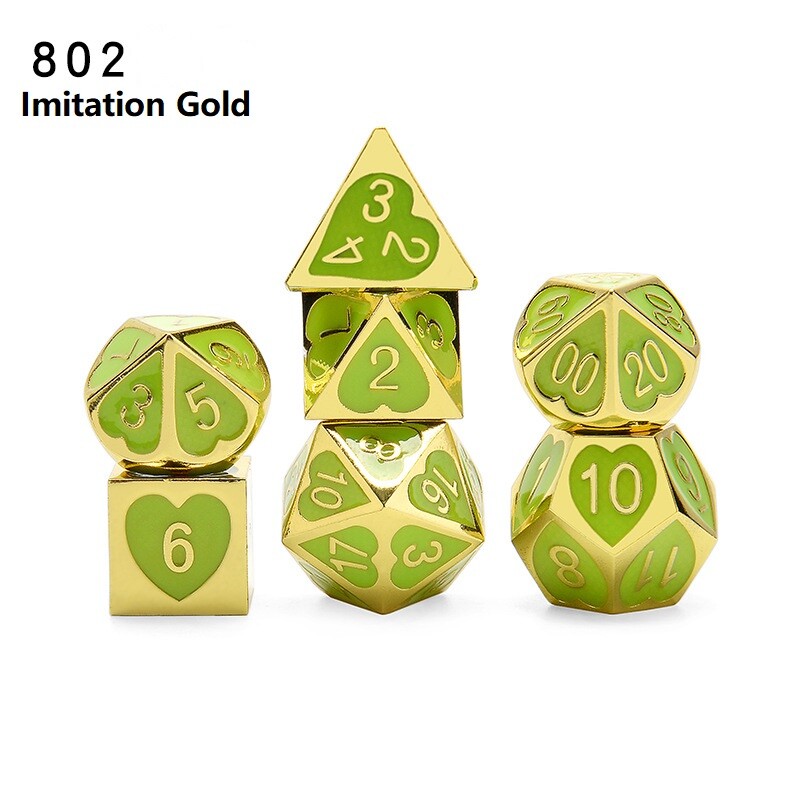 Novo dolazak 7kom/Set DND set kockica dados rpg dobbelstenen dados rol poliedarske kockice metalne kockice d4 - d20
