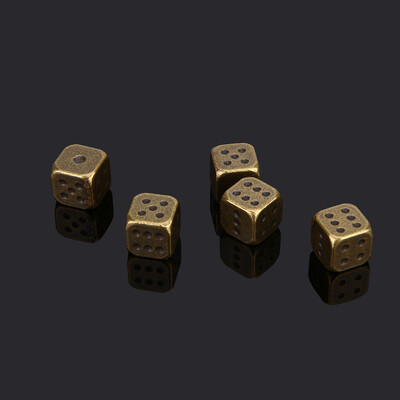 5kom/pak Metal #13 Brončane kockice Zlato Srebrne kockice KTV Bar Zabavne kockice