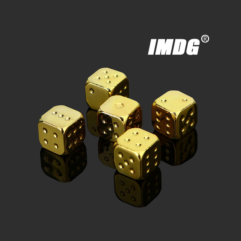 5kom/pak Metal #13 Brončane kockice Zlato Srebrne kockice KTV Bar Zabavne kockice