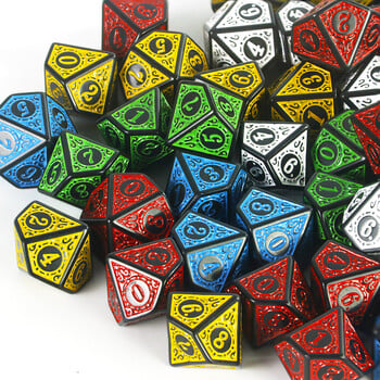 D10 Polyhedral Dice Set 10 Sided for DnD RPG Board Game Аксесоари Хобита Празничен подарък