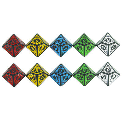 D10 Polyhedral Dice Set 10 Sided for DnD RPG Board Game Аксесоари Хобита Празничен подарък