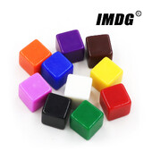 10 buc/pachet zaruri goale noi cuburi acrilice colorate 16mm colț pătrat Recuzită pentru predare Accesorii pentru jocuri Instrumente matematice