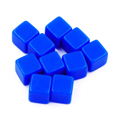 10 buc/pachet zaruri goale noi cuburi acrilice colorate 16mm colț pătrat Recuzită pentru predare Accesorii pentru jocuri Instrumente matematice