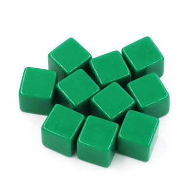 10 buc/pachet zaruri goale noi cuburi acrilice colorate 16mm colț pătrat Recuzită pentru predare Accesorii pentru jocuri Instrumente matematice