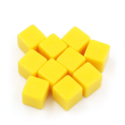 10 buc/pachet zaruri goale noi cuburi acrilice colorate 16mm colț pătrat Recuzită pentru predare Accesorii pentru jocuri Instrumente matematice