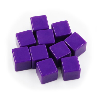 10 buc/pachet zaruri goale noi cuburi acrilice colorate 16mm colț pătrat Recuzită pentru predare Accesorii pentru jocuri Instrumente matematice