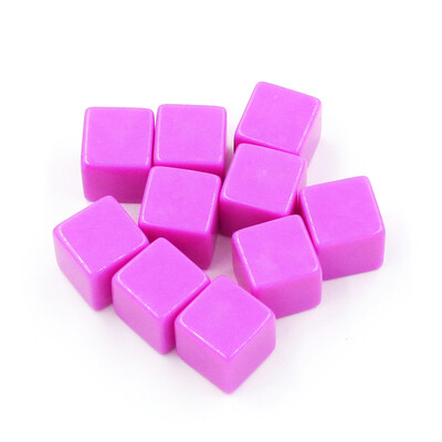 10 buc/pachet zaruri goale noi cuburi acrilice colorate 16mm colț pătrat Recuzită pentru predare Accesorii pentru jocuri Instrumente matematice