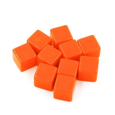 10 buc/pachet zaruri goale noi cuburi acrilice colorate 16mm colț pătrat Recuzită pentru predare Accesorii pentru jocuri Instrumente matematice