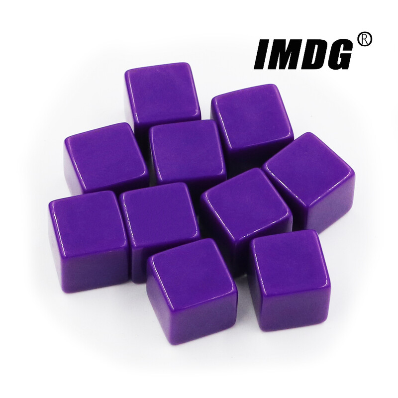 10 buc/pachet zaruri goale noi cuburi acrilice colorate 16mm colț pătrat Recuzită pentru predare Accesorii pentru jocuri Instrumente matematice