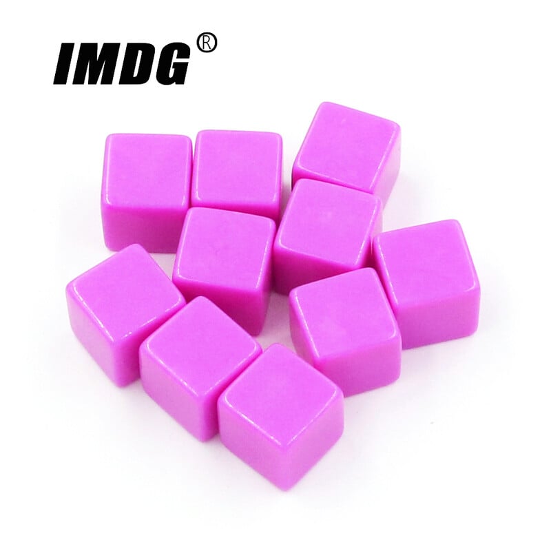 10 buc/pachet zaruri goale noi cuburi acrilice colorate 16mm colț pătrat Recuzită pentru predare Accesorii pentru jocuri Instrumente matematice