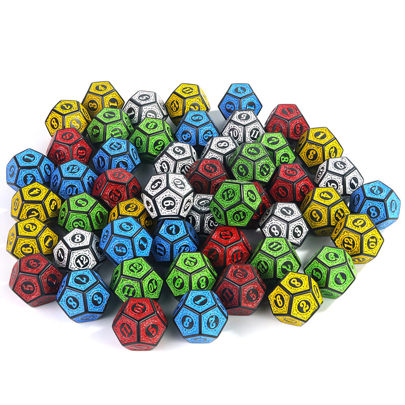 Polyhedral Dice 12 Sided Dice Dice Set D12 Digital Cubes Kockice za igranje uloga Društvena igra D&D RPG