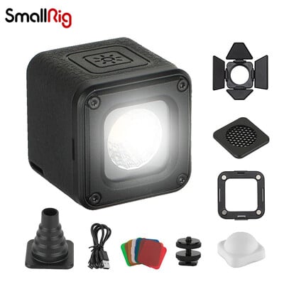 SmallRig RM01 LED videolámpa 5600K fényképező lámpa 8 színszűrővel Vízálló kamera világító készlet Gopro/DJI kamerákhoz