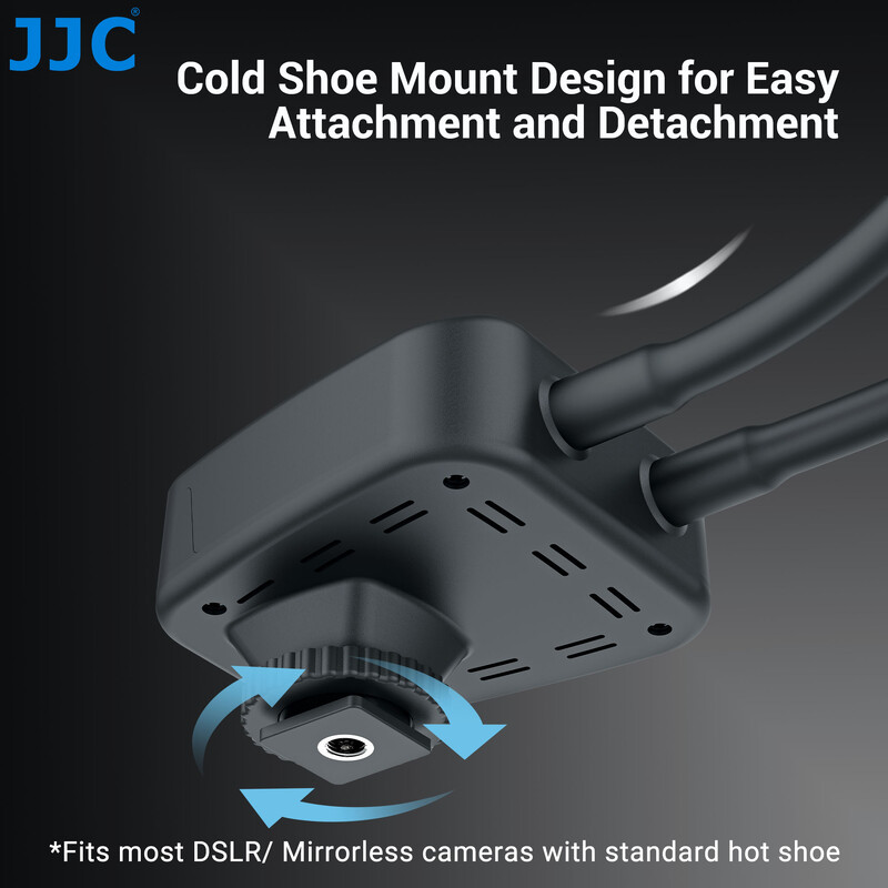 JJC LED makro svjetiljka s 10 razina podesive svjetline za makro fotografiju za Canon Nikon Sony Olympus Fujifilm DSLR