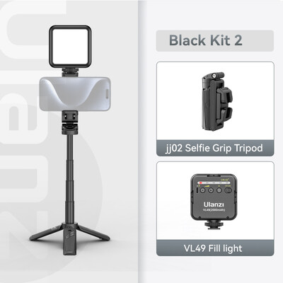 Ulanzi VL49 6W Mini Vlog LED täitevalgusti valge 2000mAh 5500K zoom valgustus fotovalgustus videotelefoni selfie täitelambid
