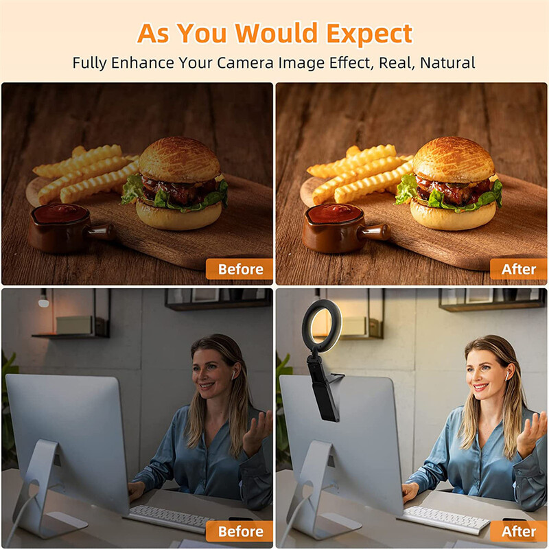 Novo Led svjetlo za selfie, prstenasto svjetlo s držačem za telefon, stolno prstenasto svjetlo za prijenosno računalo, videokonferencijska rasvjeta, šminka