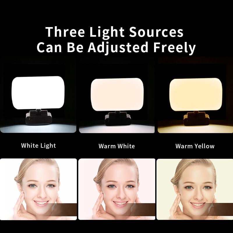 Mini Video Lumină Conferință Kit Streaming Live Cameră Web Vlog Fotografie Lampă de umplere Selfie Cameră portabilă reglabilă LED Luz