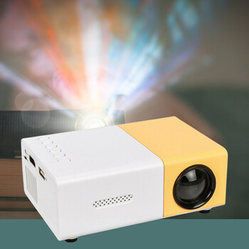 HD 1080P Mini LED Projector 400 Lumen Home Media Player 320x240 Φορητός μικροπροβολέας LED με τηλεχειριστήριο